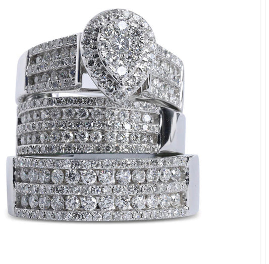 14K Diamond Ring Set