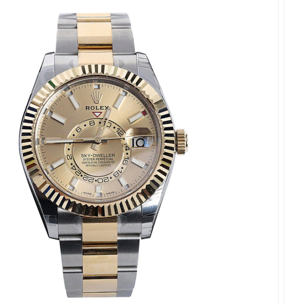 42mm Two-Tone Rolex Sky-Dweller